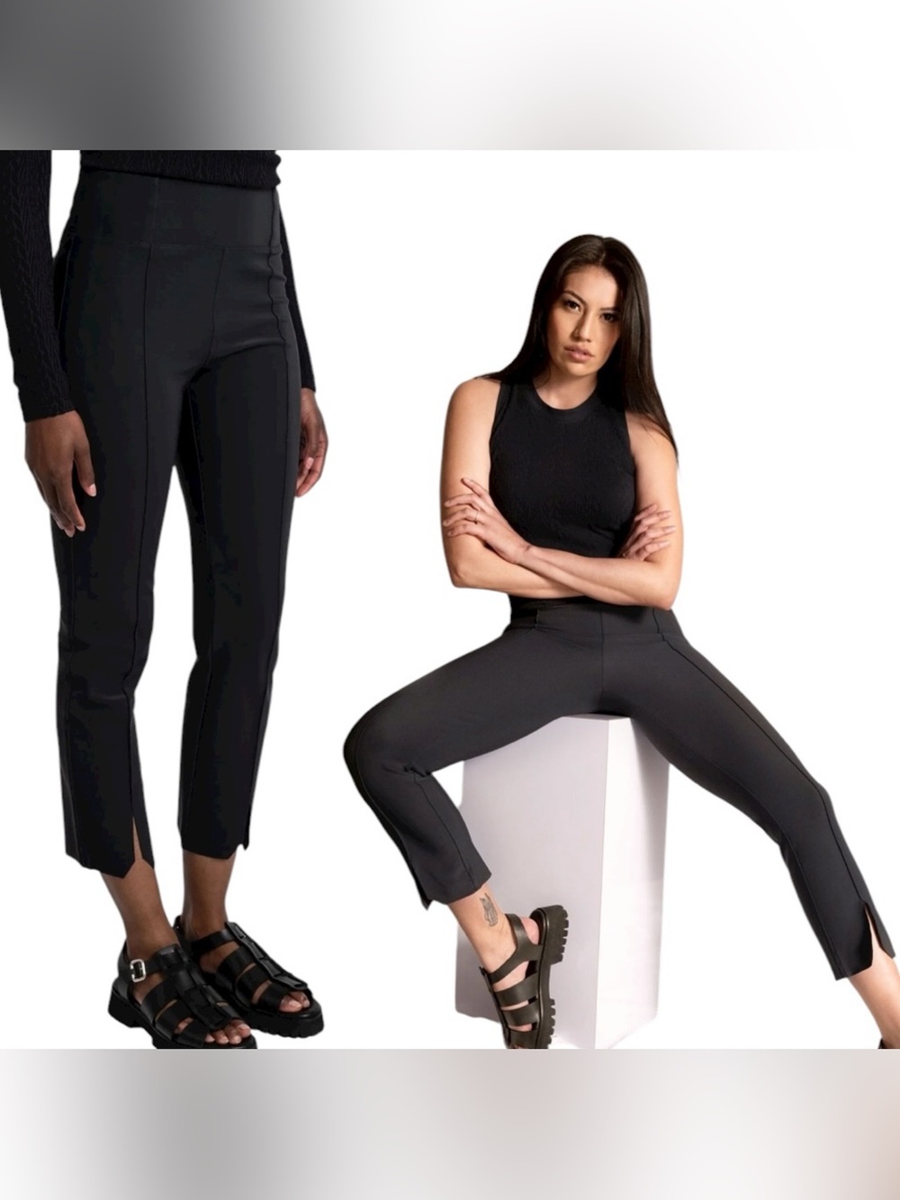 Epoque Evolution Jet Set Trouser in Black Athleisure WFH EUC 16